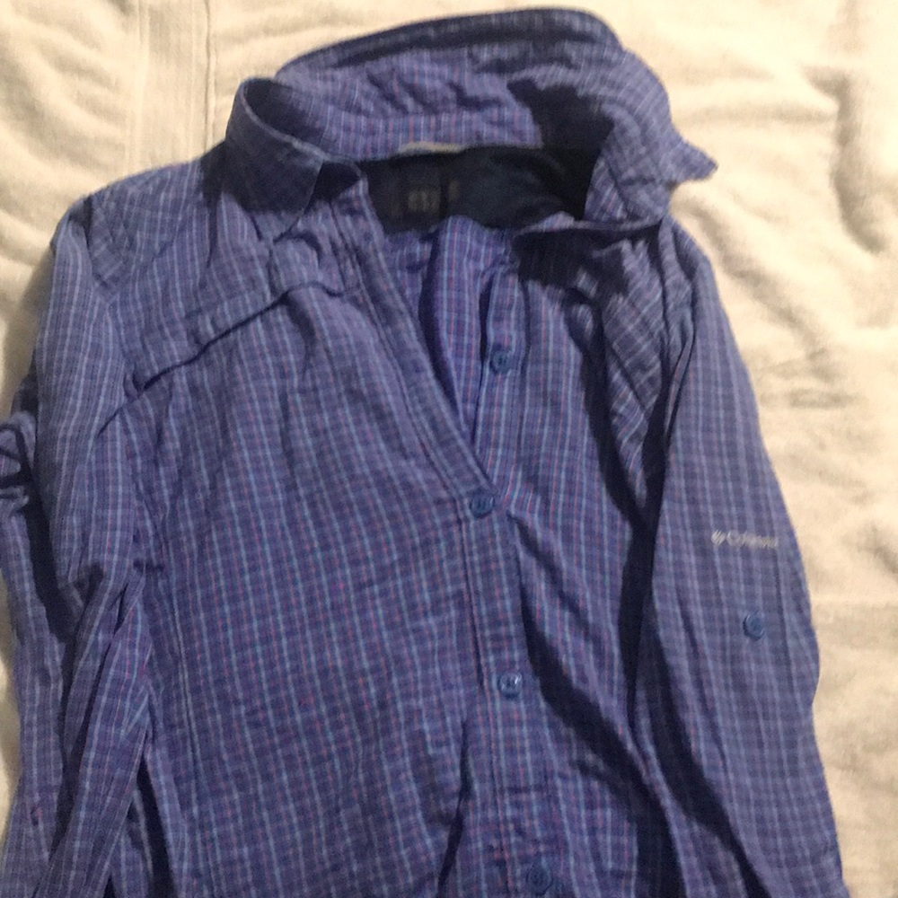 Columbia long sleeve button down shirt